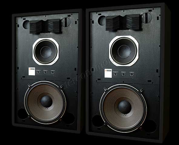 JBL 4343 Oak Cabinets/ blue baff